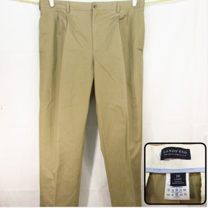Lands End  Traditional Fit Chino Khaki Sz 38/30